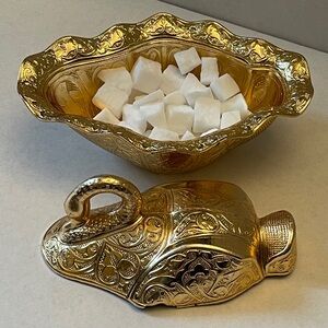 Chocolate Sugar Candy Bowl New Turkish Antique Copper